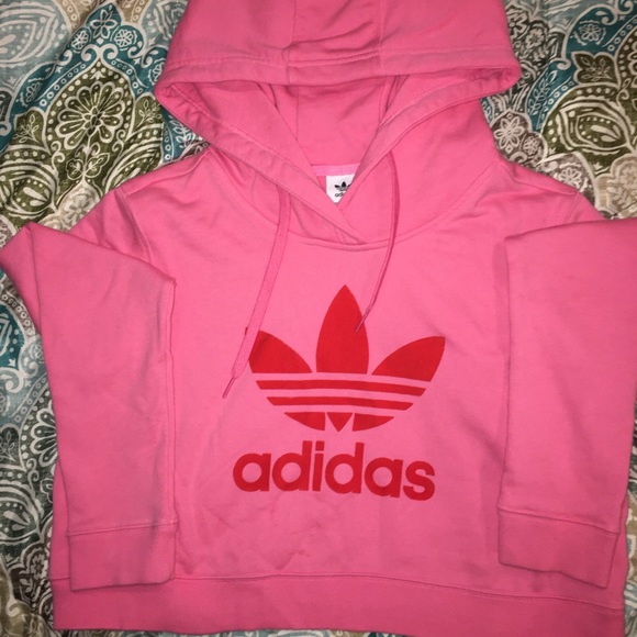 Adidas Crop Hoodie - Picture 1 of 3